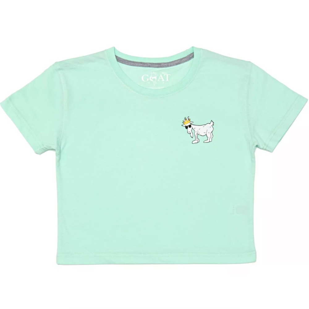 GOAT OG Mint Green Crop Tshirt YXL